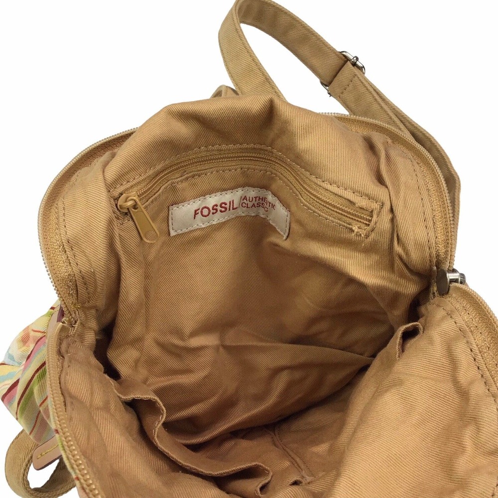 Fossil Colorful Striped Canvas Zip Around Mini Sm… - image 7